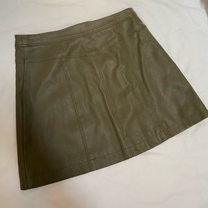 Abercrombie & Fitch faux leather mini skirt